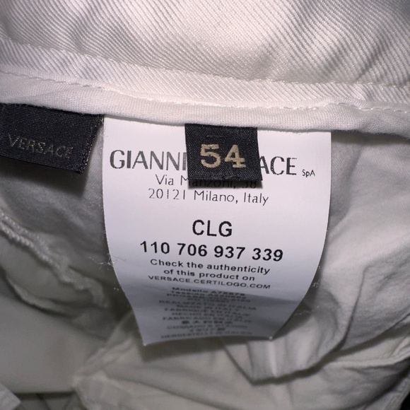 Versace Men's Flat-front cotton Pants size 54(38) - Picture 9 of 14